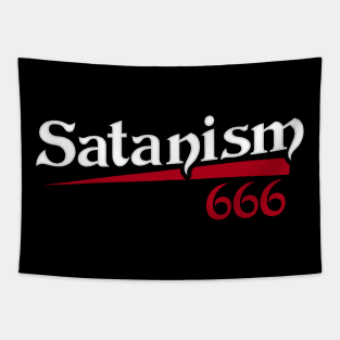 Merry Antichristmas I Satan Claus I Satanism Baphomet design Tapestry