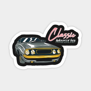 VINTAGE CARS: Classic Muscle Gift Magnet