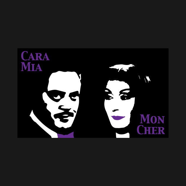 Discover Cara Mia Mon Cher- Gomez and Morticia Addams, Addams Family - Addams Family - T-Shirt