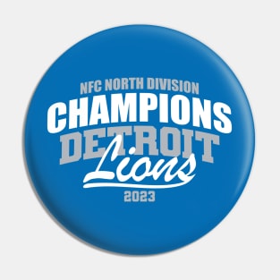 Lions 2023 NFC NORTH CHAMPS Pin