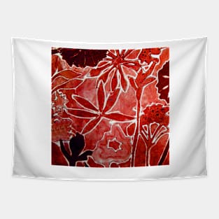 Red Flower Print 1 Tapestry