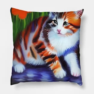 Cat Monet Pillow