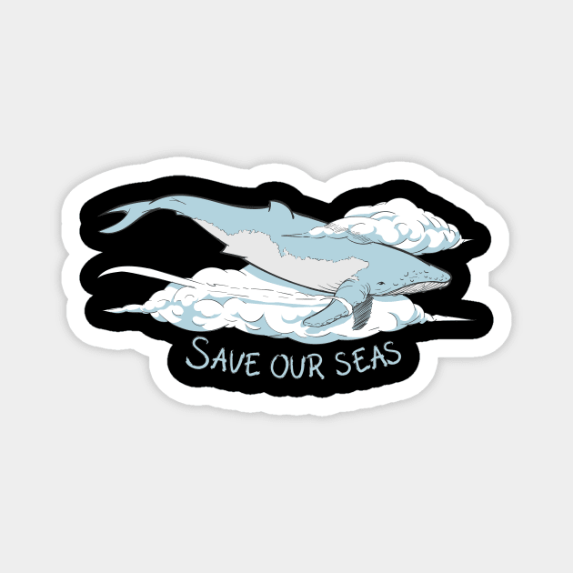 'Save Our Seas' Ocean Conservation Shirt Magnet by ourwackyhome