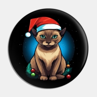 Tonkinese Cat Christmas Pin