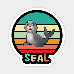 Vintage Retro Seal Magnet