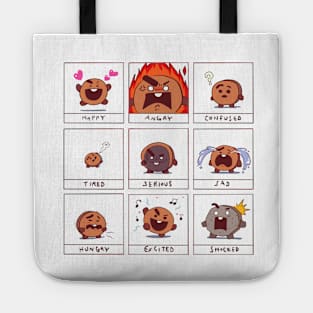 shooky faces cartoon Tote