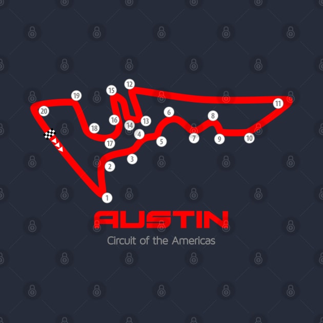Austin Track Graphic by Hotshots