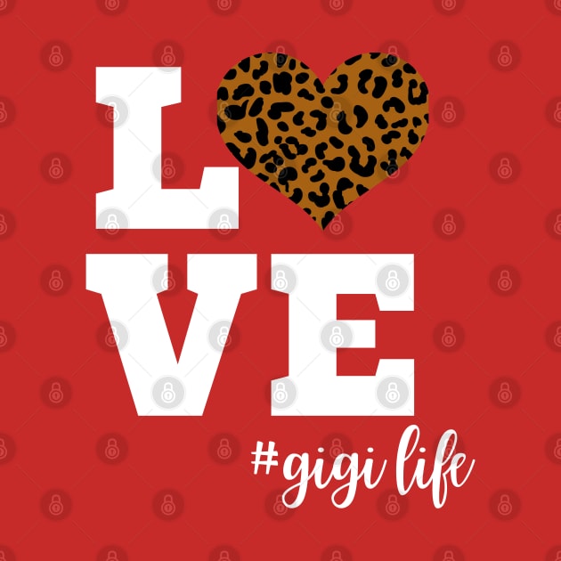 Love Gigi Life Leopard Print Heart by Hello Sunshine