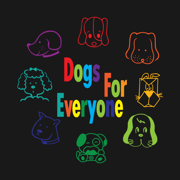 Dogs for everyone (color mixed breed) by YasudaArt