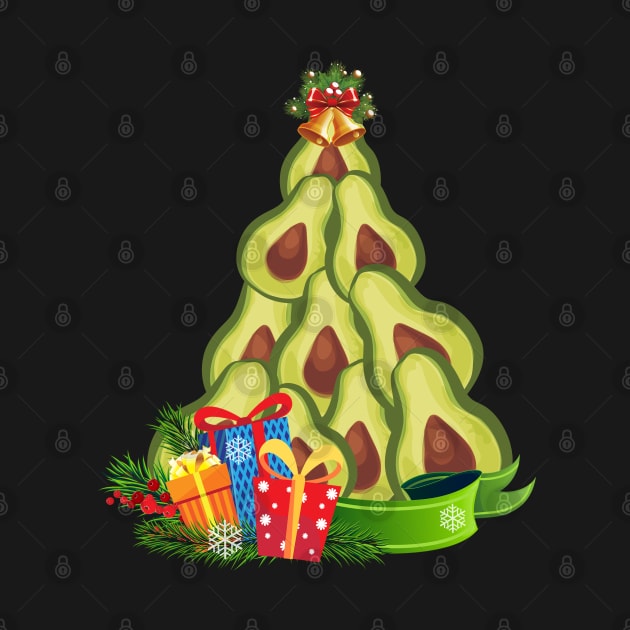 Avocado Christmas Tree - Avocado Lover by Happy Shirt