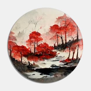 Red maple forest Pin