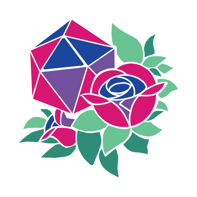 Pretty Poly Rose Bi Pride by thedicegoddess