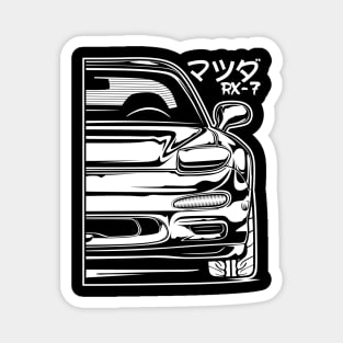 Mazda RX7 (White Print) Magnet