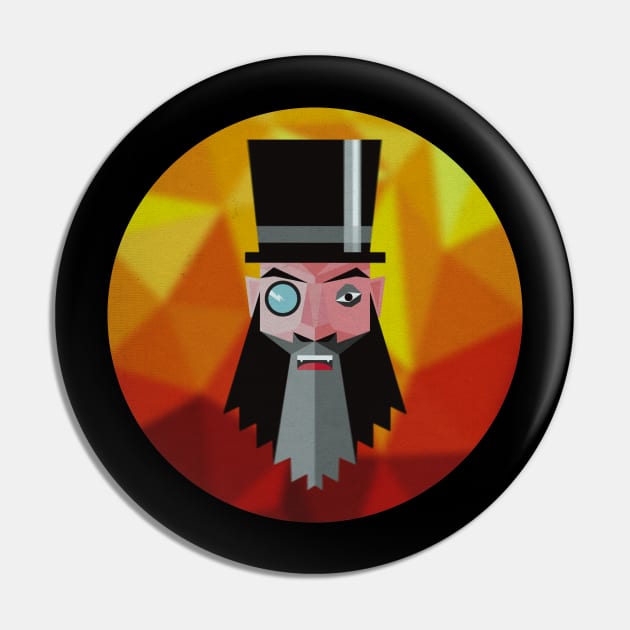 Mr. Evil Beard Pin by BeardyGraphics