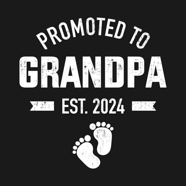 Promoted to grandpa 2024 for new baby shower fathers day Grandpa 2024