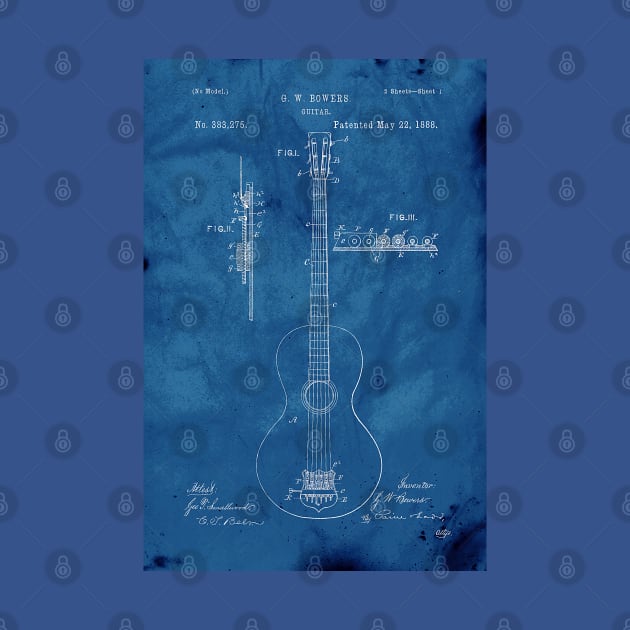 Blueprint Guitar Patent by JoolyA