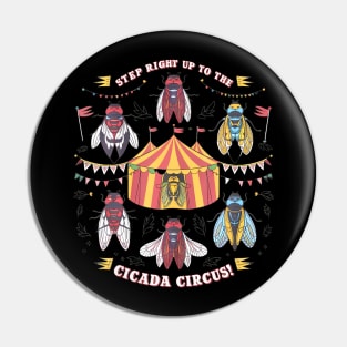 Cicadas Circus Festival, Cicada Lifecycle, Festival Pin