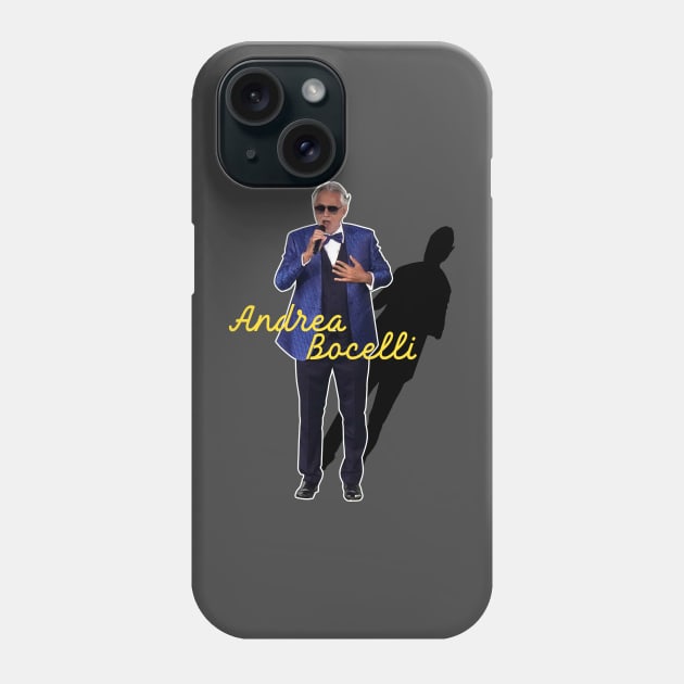 andrea bocelli singing Phone Case by rsclvisual