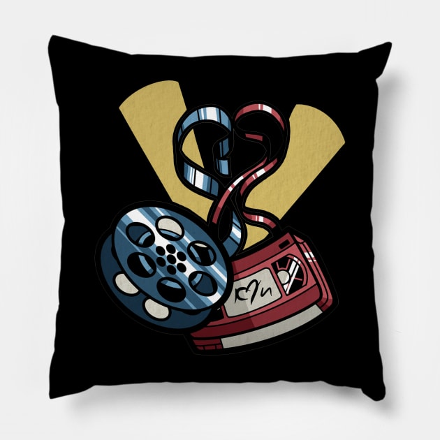 cinema Pillow by weirdesigns