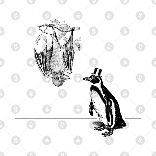 Sherlock Bat and Prof. Penguin by EightUnder