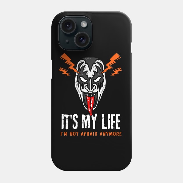 Black Deep Carrot Orange Bold Rocker Phone Case by madihaagill@gmail.com