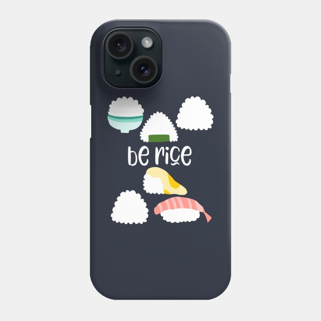 Funny rice ball slogan - funny food lover gift Phone Case by kapotka