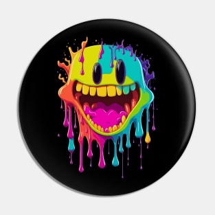 happy dripping face Pin