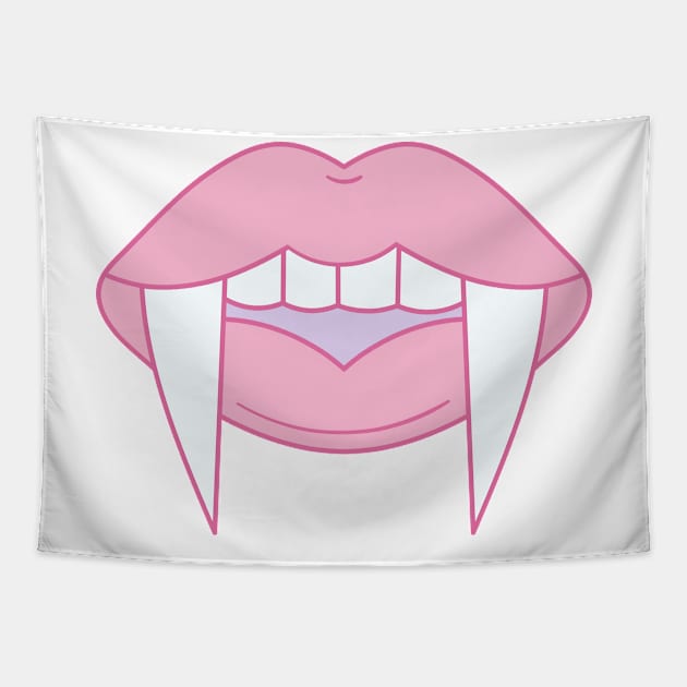 Vampire Lips Tapestry by BattleUnicorn