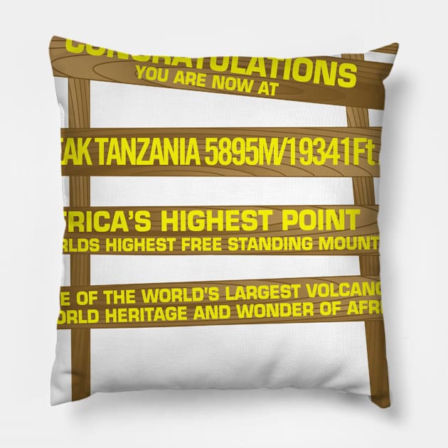 Mt. Kilimanjaro Pillow by abbyhikeshop