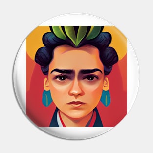 Frida Kahlo Portait | Digital Art Pin