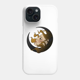 Lady in the moon Phone Case