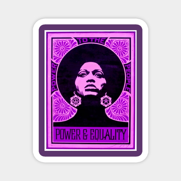 POWER & EQUALITY Magnet by SocialDesign