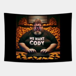 Cody Crybaby with Chicken Nuggets Tapestry