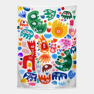 Joyful Summer Abstract Pattern Tapestry