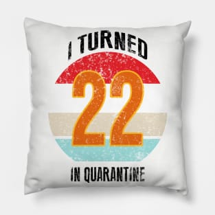 22nd birthday in quarantine Pillow