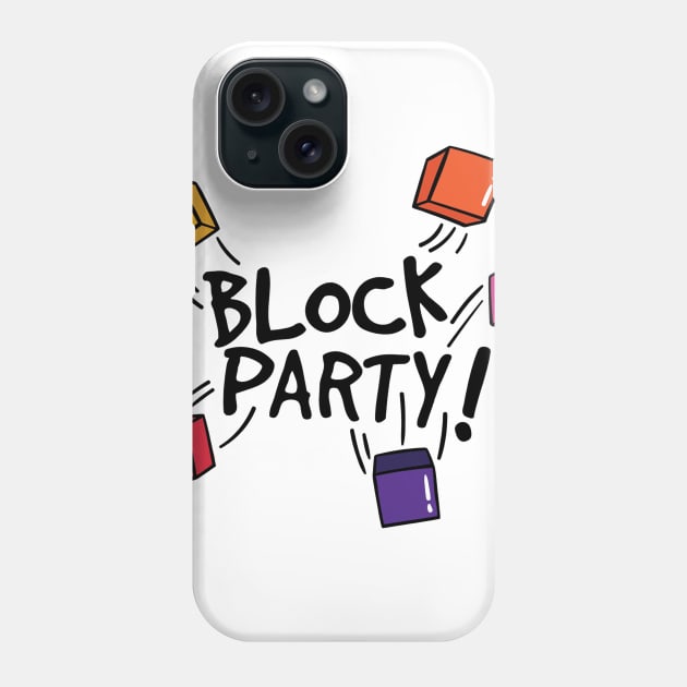 Block Party | Black Phone Case by SparkleArt