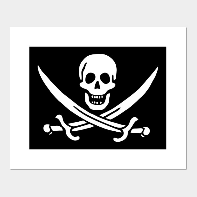 Pirate Jolly Roger Tee Flag Of Captain Jack Rackham Pirate Cartel E Impresion Artistica Teepublic Mx