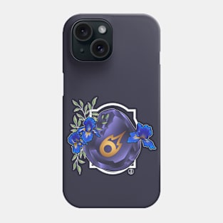 Black Mage from FF14 Job Crystal with Flowers T-Shirt Phone Case