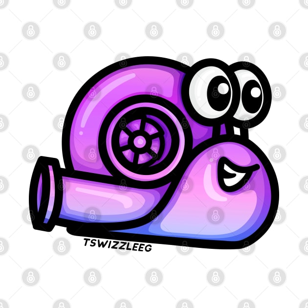 Turbo Snail (Version 1) - Electric Purple by hoddynoddy