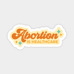 Abortion is healthcare - retro 1970s harvest colours Magnet