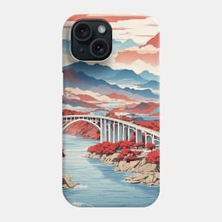 Gwangan Bridge South Korea Travel Tourism Retro Vintage Phone Case