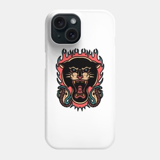 panther and snakes tattoo Phone Case