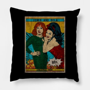 Jinkx And Dela Vintage Fan Art Pillow