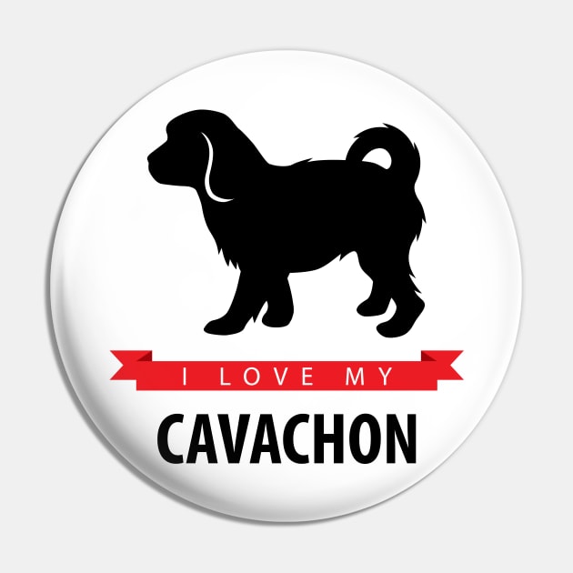I Love My Cavachon Pin by millersye