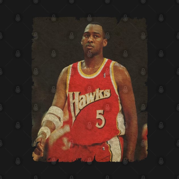 Danny Manning During His Hawks Days by Wendyshopart