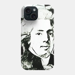 Fausto Elhuyar Black and White Portrait | Fausto Elhuyar Artwork 3 Phone Case