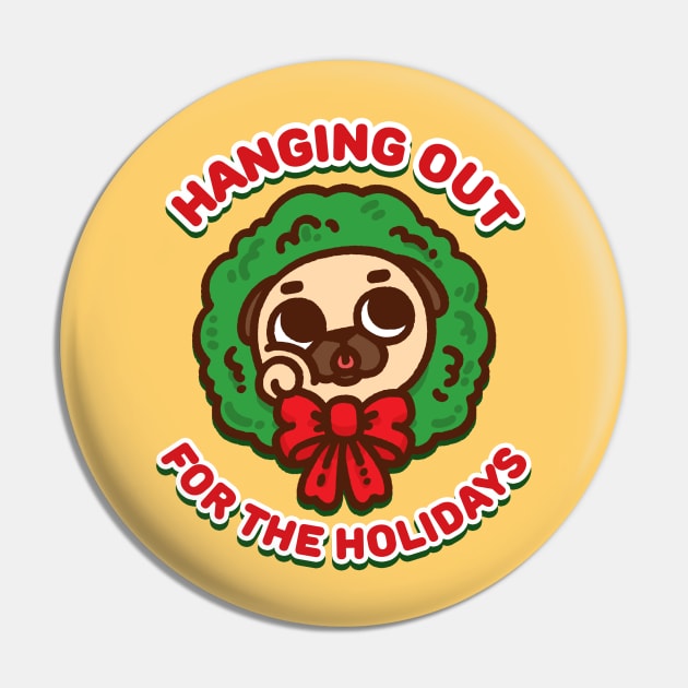 Hanging Holiday Puglie Pin by Puglie Pug 