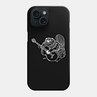 SEEMBO Beaver Playing Guitar Guitarist Musician Music Band Phone Case