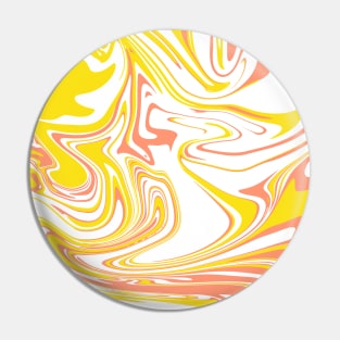 Orange and Yellow Abstract Pattern Pin