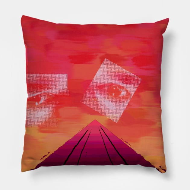 Overseer eyes v3 Pillow by Cybertrunk